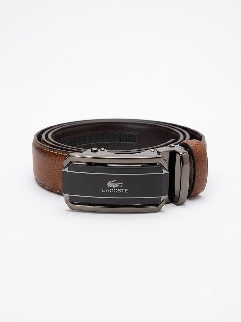 brown lacoste belt